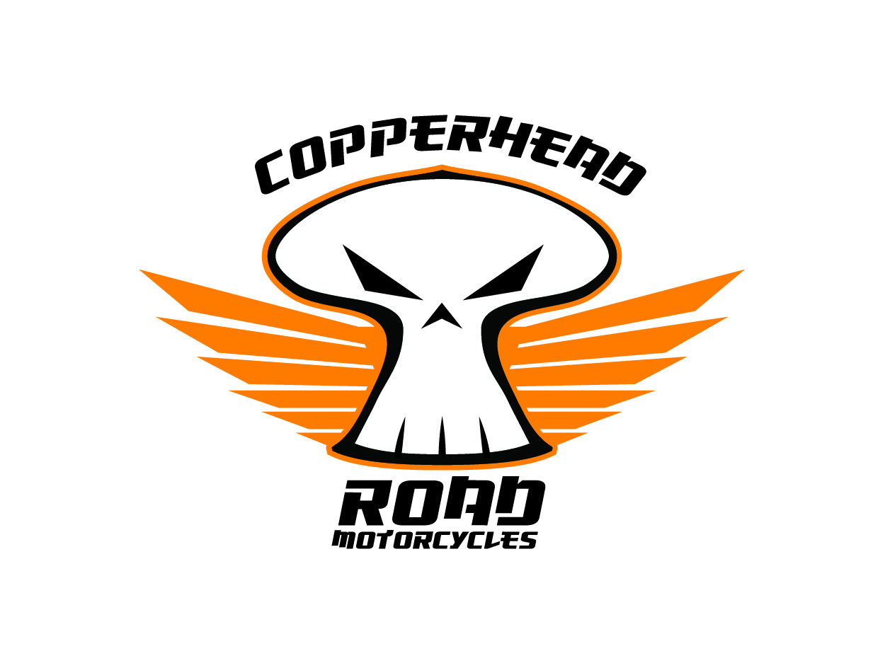 Business Logo Design for Copperhead Road Motorcycles by MemoCo Design