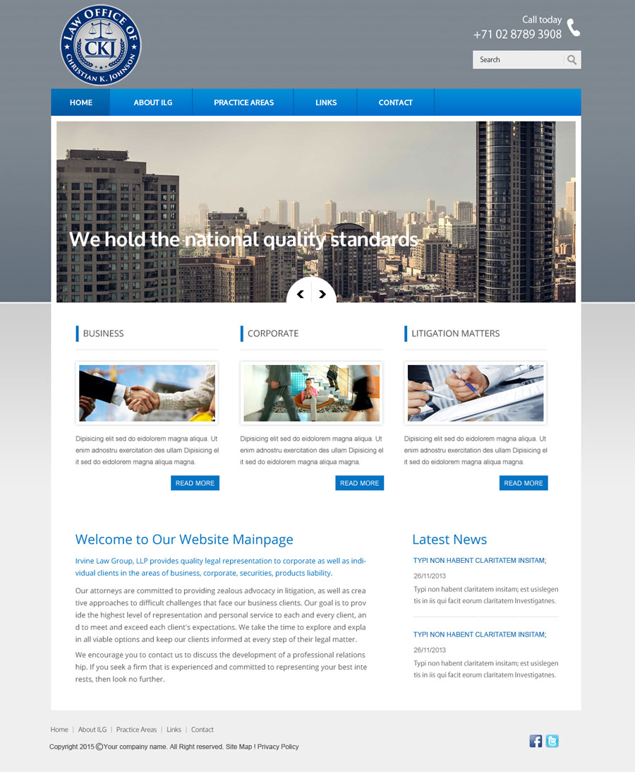 Diseño Web por saroshdurrani para Law Office of Christian K. Johnson  | Diseño #5809790