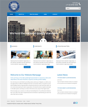 Web Design by saroshdurrani for Law Office of Christian K. Johnson  | Design: #5809790