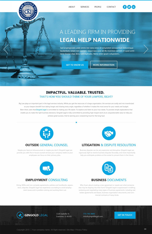 Web Design by saroshdurrani for Law Office of Christian K. Johnson  | Design: #5809854