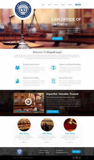 Web Design by saroshdurrani for Law Office of Christian K. Johnson  | Design: #5809919