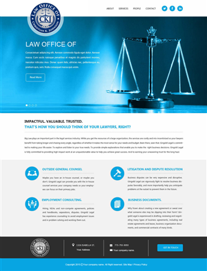 Web Design by saroshdurrani for Law Office of Christian K. Johnson  | Design: #5810002
