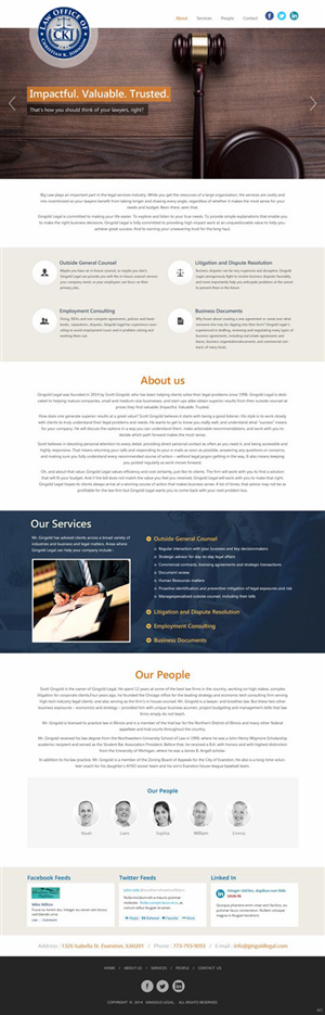 Web Design by saroshdurrani for Law Office of Christian K. Johnson  | Design: #5810503