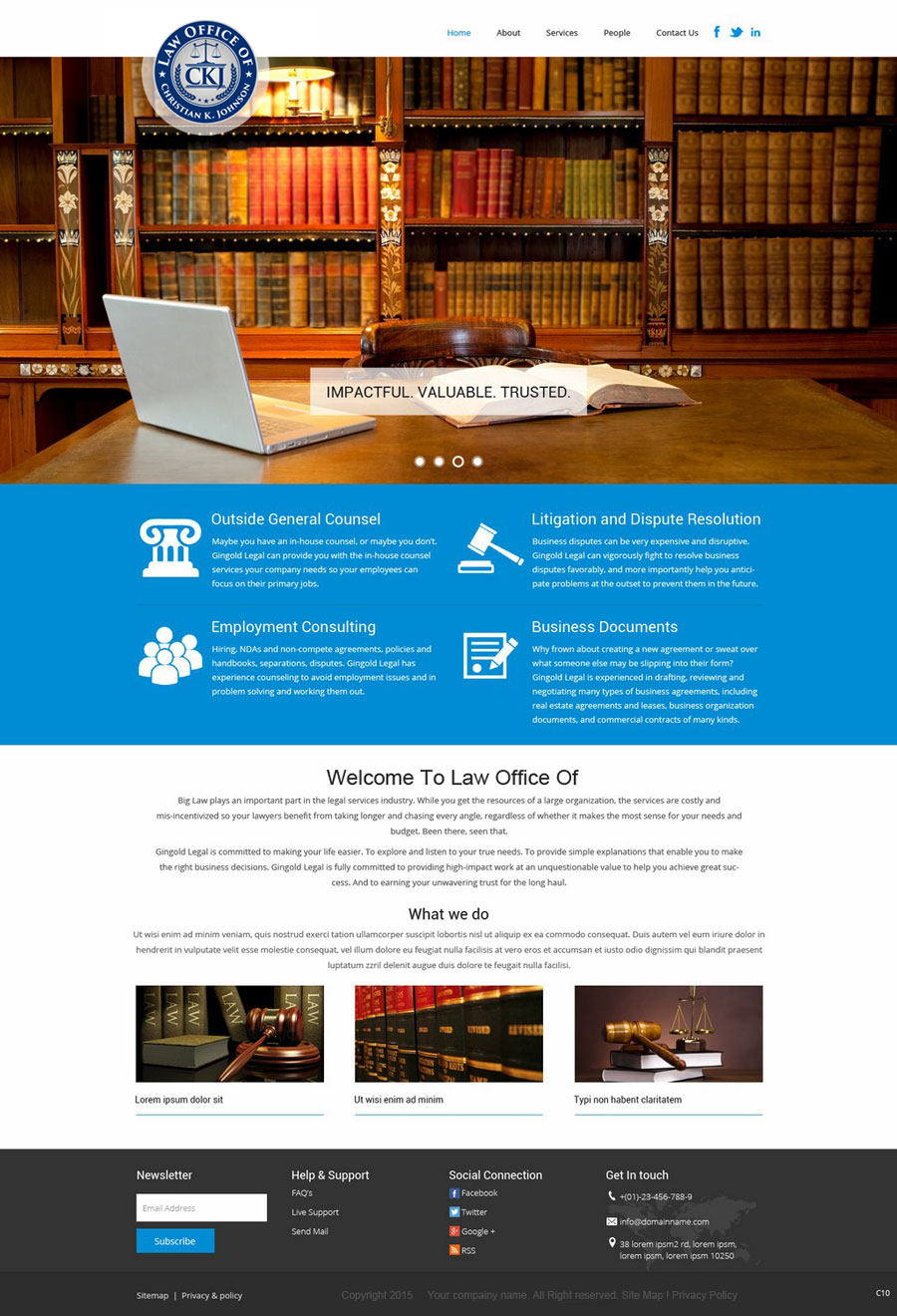 Diseño Web por saroshdurrani para Law Office of Christian K. Johnson  | Diseño #5810556