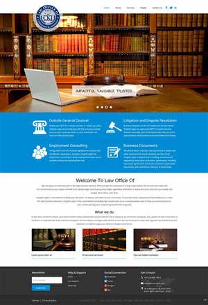 Web Design by saroshdurrani for Law Office of Christian K. Johnson  | Design: #5810556