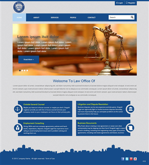 Web Design by saroshdurrani for Law Office of Christian K. Johnson  | Design: #5810960