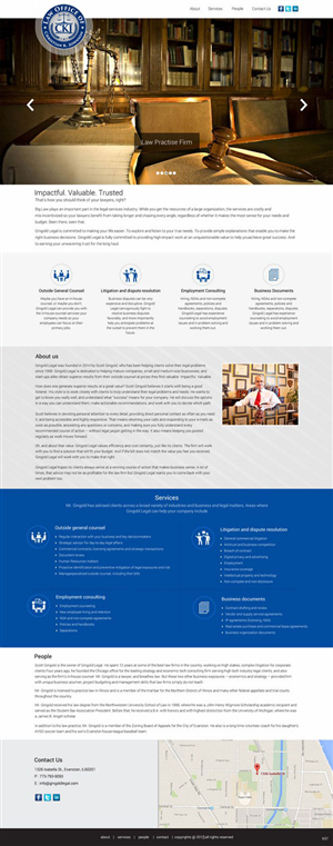 Web Design by saroshdurrani for Law Office of Christian K. Johnson  | Design: #5810993