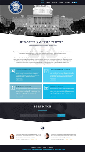 Web Design by saroshdurrani for Law Office of Christian K. Johnson  | Design: #5811021