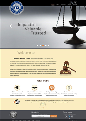 Web Design by saroshdurrani for Law Office of Christian K. Johnson  | Design: #5811144