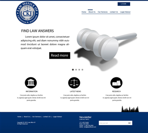 Web Design by saroshdurrani for Law Office of Christian K. Johnson  | Design: #5811583