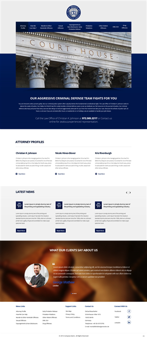 Web Design by pb for Law Office of Christian K. Johnson  | Design: #5793903