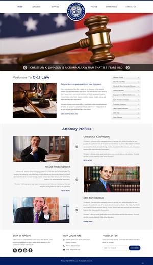 Web Design by pb for Law Office of Christian K. Johnson  | Design: #5793920