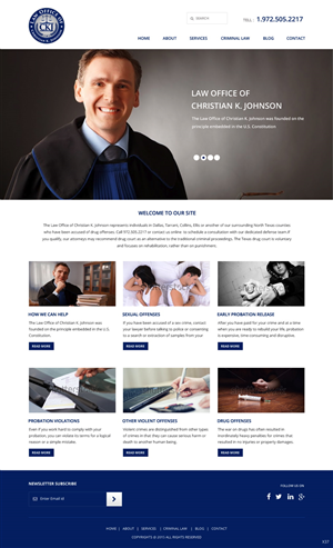 Web Design by pb for Law Office of Christian K. Johnson  | Design: #5793921