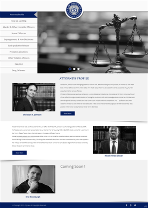 Web Design by pb for Law Office of Christian K. Johnson  | Design: #5793922