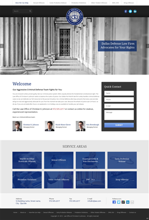 Web Design by pb for Law Office of Christian K. Johnson  | Design: #5793929