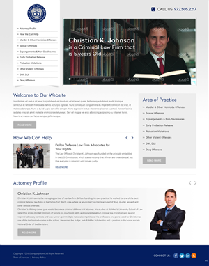 Web Design by pb for Law Office of Christian K. Johnson  | Design: #5809142