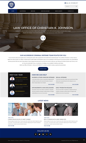 Web Design by pb for Law Office of Christian K. Johnson  | Design: #5809145