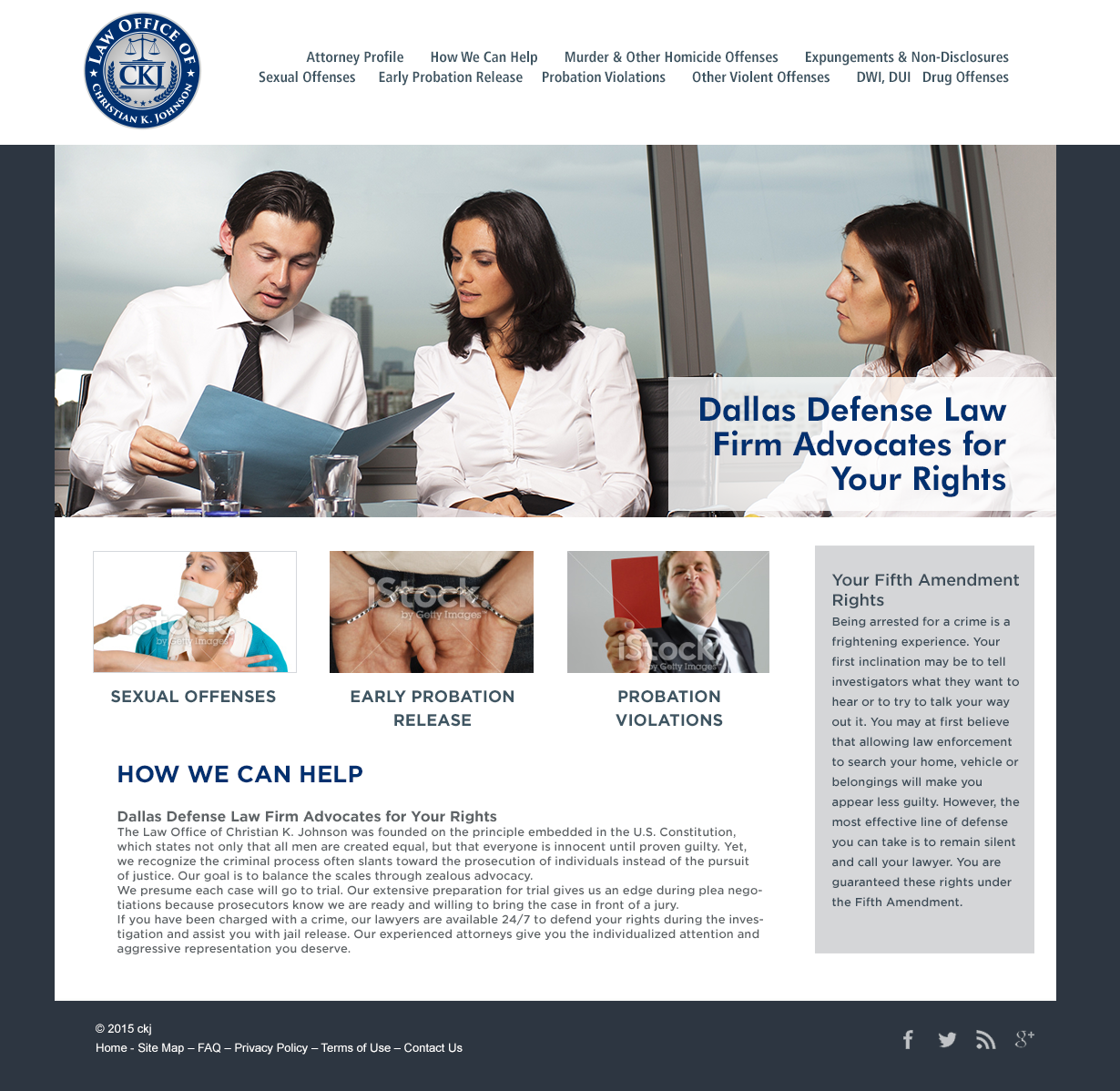 Diseño Web por yadunath para Law Office of Christian K. Johnson  | Diseño #5826864