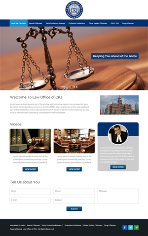 Diseño Web por rightway para Law Office of Christian K. Johnson  | Diseño #5804740