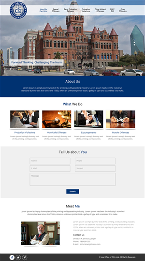 Web Design by rightway for Law Office of Christian K. Johnson  | Design: #5804747