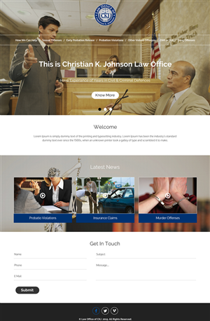 Web Design by rightway for Law Office of Christian K. Johnson  | Design: #5804842