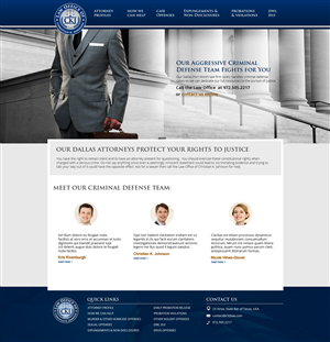 Web Design by jeckx2 for Law Office of Christian K. Johnson  | Design: #5809363
