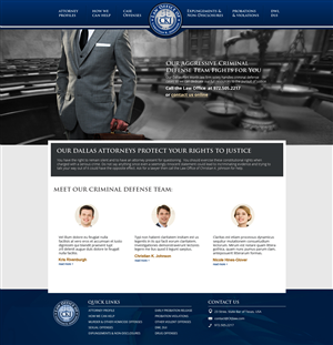 Diseño Web por jeckx2 para Law Office of Christian K. Johnson  | Diseño #5812659