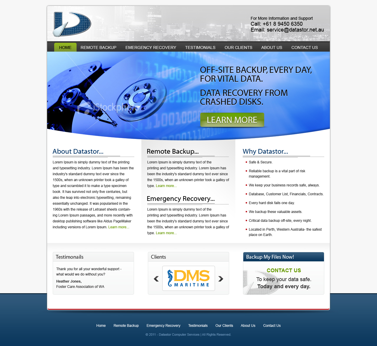 Web-Design von Manuli für Data365 | Design #305013
