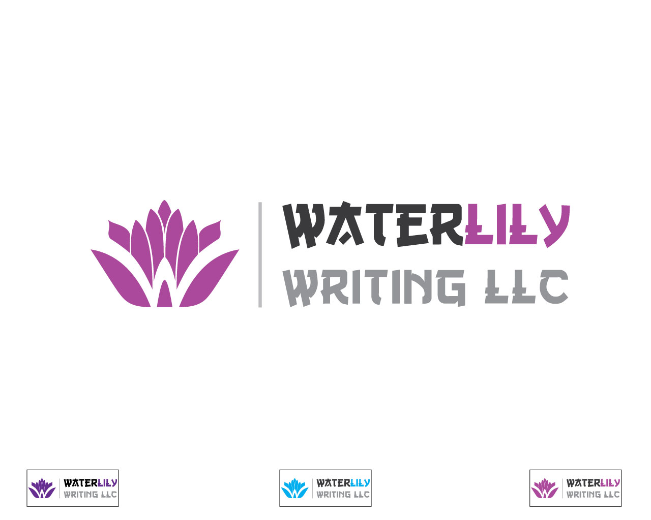 Logo Design by HLGCreativeTeam for WaterLily Writing LLC | Design #1667360