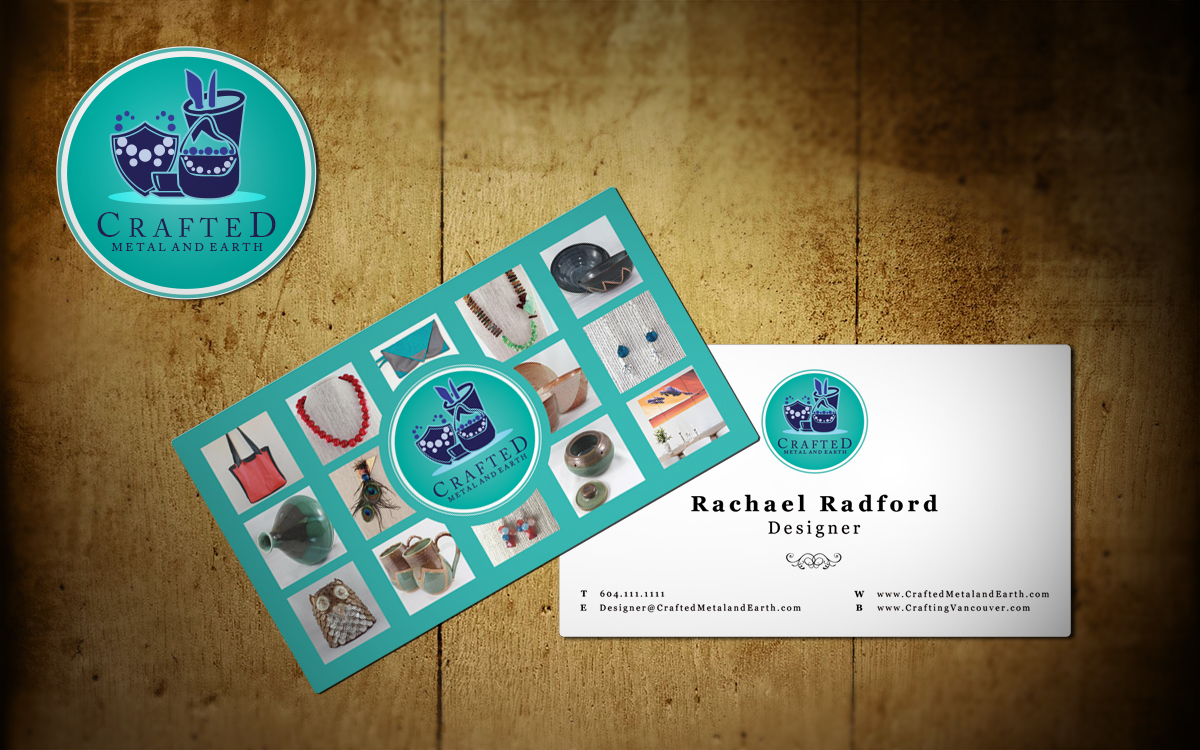Business Card Design by MT for Crafted Metal and Earth | Design #1630498