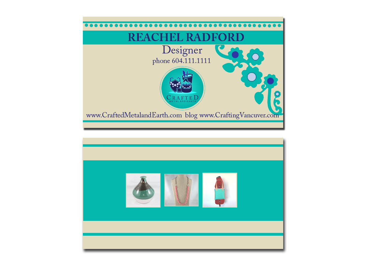 Diseño de Tarjeta de Presentación por Maliarts para Crafted Metal and Earth | Diseño #1592590