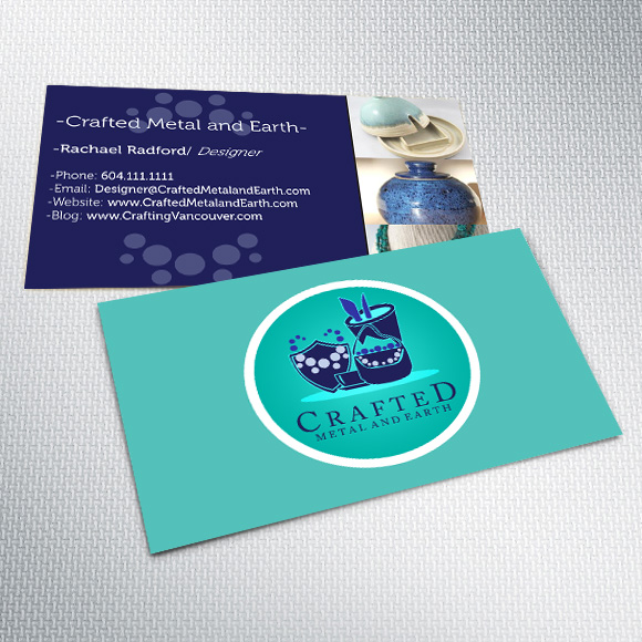 Business Card Design by Aldin for Crafted Metal and Earth | Design #1577739
