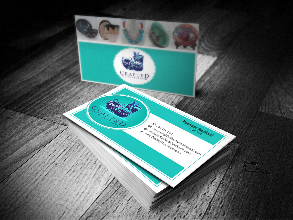 Business Card Design by Cyanide Design for Crafted Metal and Earth | Design #1621700