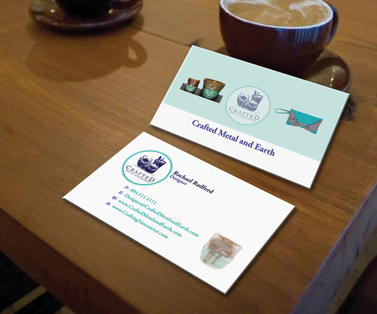 Business Card Design by Javila21 for Crafted Metal and Earth | Design #1615703