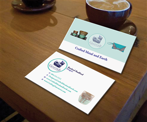 Business Card Design by Javila21 for Crafted Metal and Earth | Design: #1615703