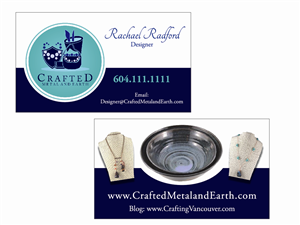 Business Card Needed for Crafter of Pottery, Jewelry and Artwork | Visitenkarten-Design von Tammy Moore