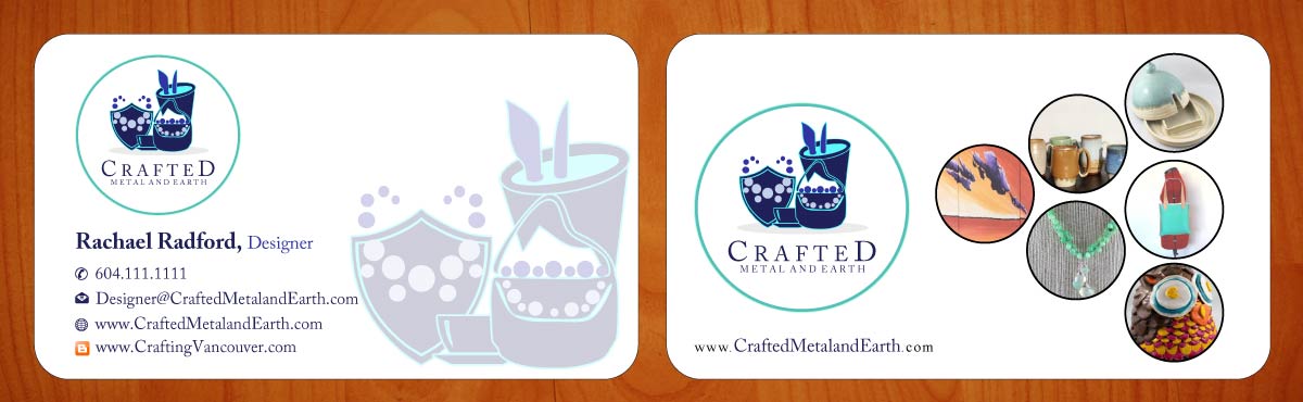 Business Card Design by Sbss for Crafted Metal and Earth | Design #1587082
