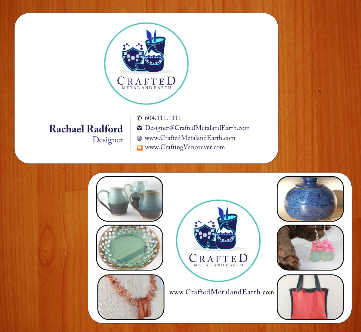 Business Card Design by Sbss for Crafted Metal and Earth | Design #1587085