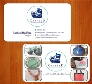 Business Card Design by Sbss for Crafted Metal and Earth | Design: #1587085