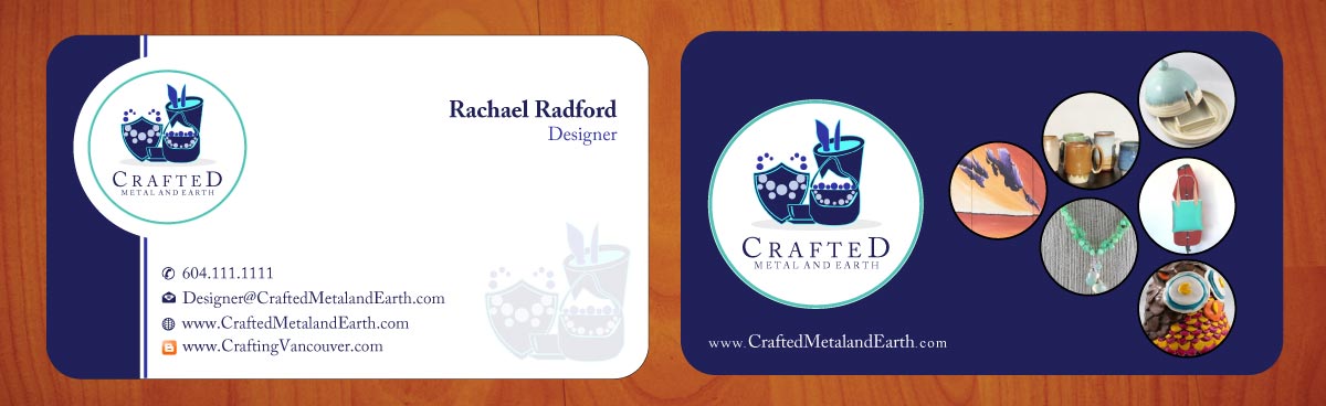 Business Card Design by Sbss for Crafted Metal and Earth | Design #1587087