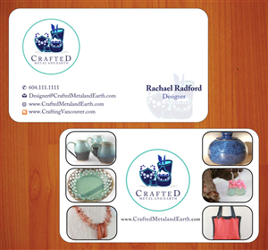 Business Card Design by Sbss for Crafted Metal and Earth | Design: #1587090