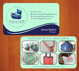 Business Card Design by Sbss for Crafted Metal and Earth | Design: #1587094