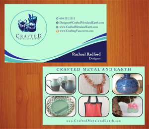 Business Card Design by Sbss for Crafted Metal and Earth | Design: #1587097