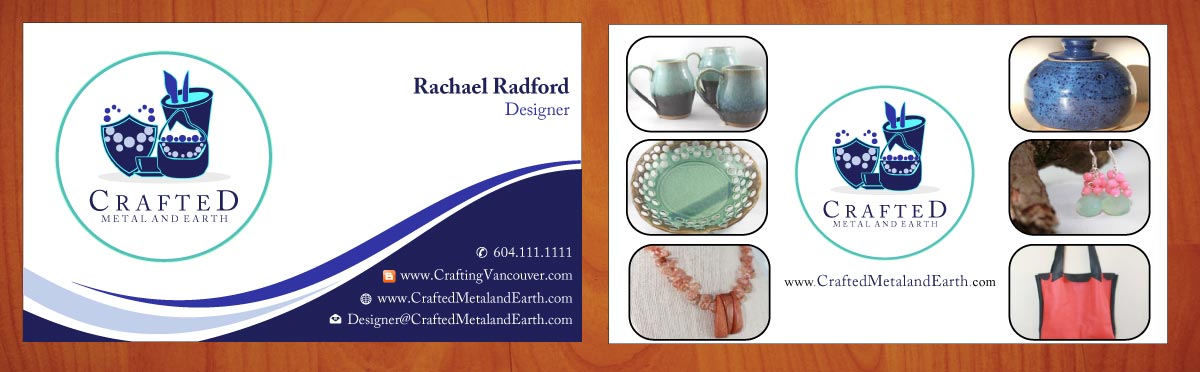 Business Card Design by Sbss for Crafted Metal and Earth | Design #1587098