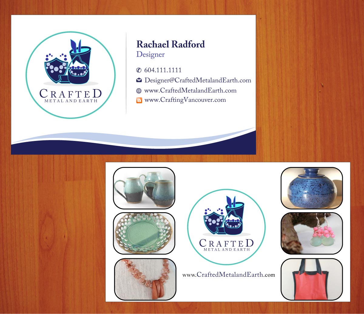 Business Card Design by Sbss for Crafted Metal and Earth | Design #1587101