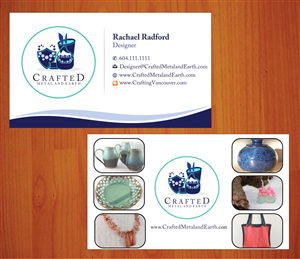 Business Card Design by Sbss for Crafted Metal and Earth | Design: #1587101