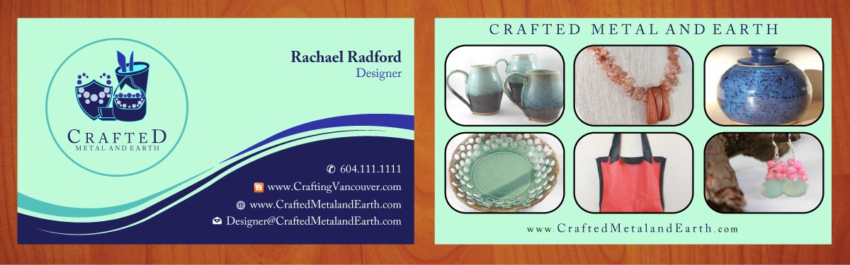 Business Card Design by Sbss for Crafted Metal and Earth | Design #1587104