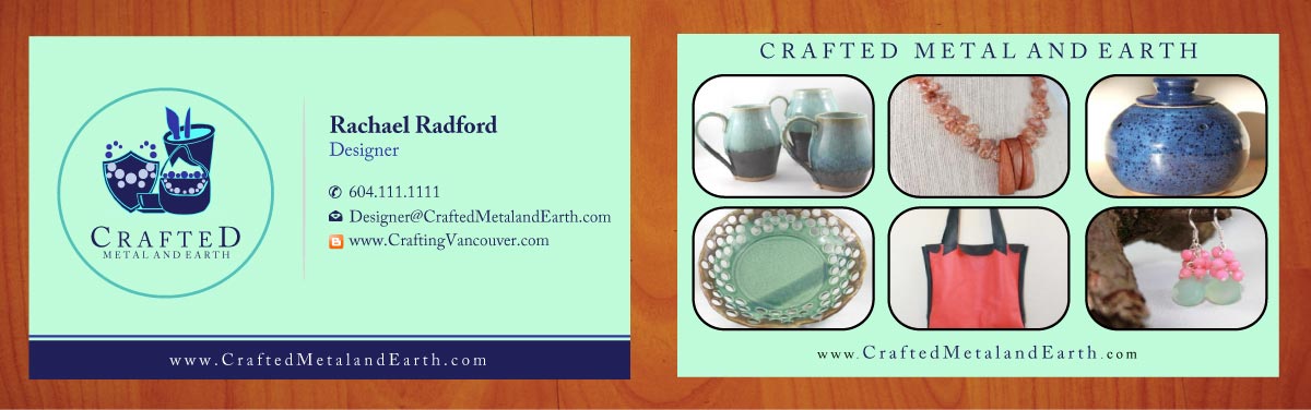 Business Card Design by Sbss for Crafted Metal and Earth | Design #1587108