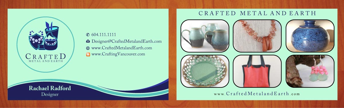 Business Card Design by Sbss for Crafted Metal and Earth | Design #1587112