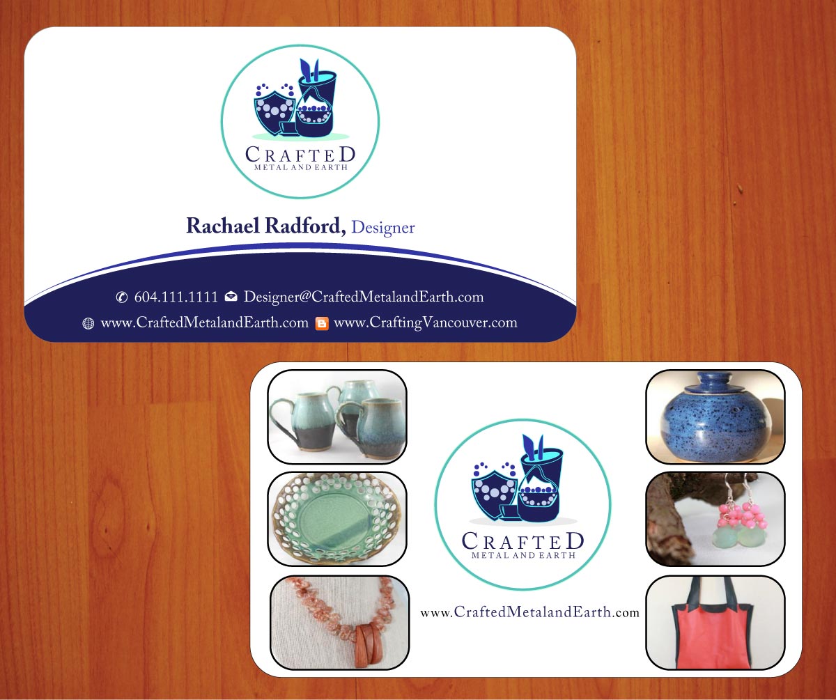 Business Card Design by Sbss for Crafted Metal and Earth | Design #1587161